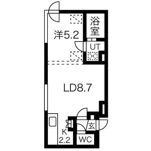 【ルナクレシエンテ琴似の間取り】