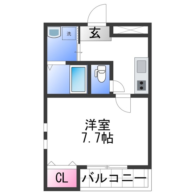 和歌山市太田のアパートの間取り