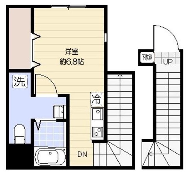 葛飾区金町のアパートの間取り