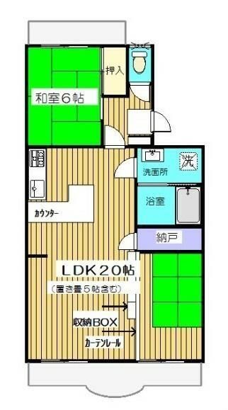 大和市福田のマンションの間取り