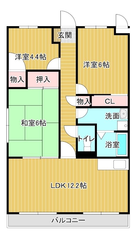 マ・メゾン蜆塚の間取り