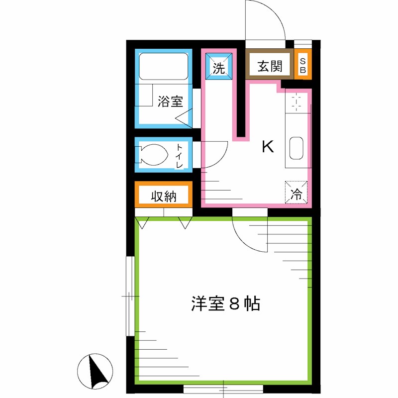 杉並区高井戸東のアパートの間取り