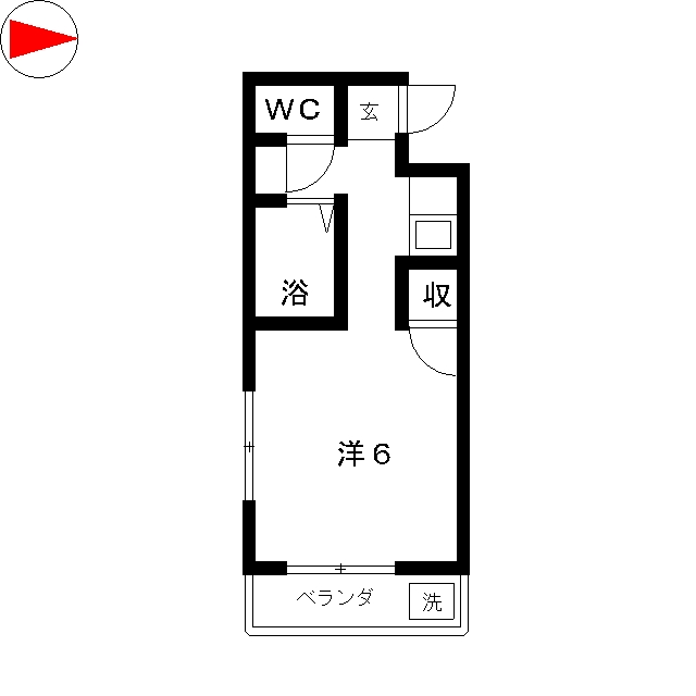 ハイム北の森の間取り