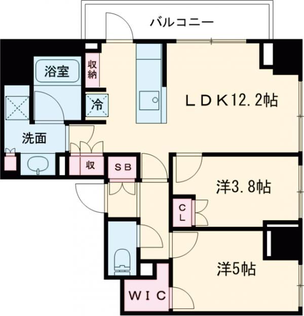 クレストコート町屋の間取り