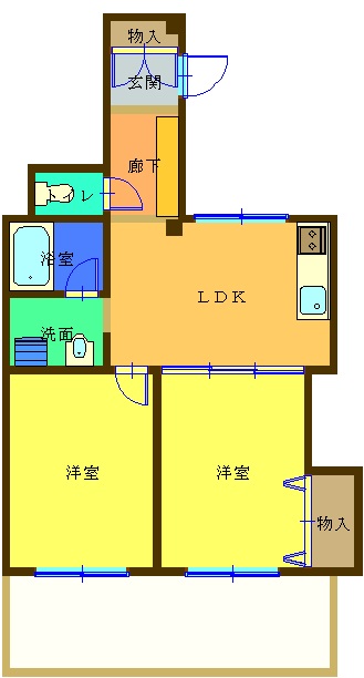 スカーラ元住吉の間取り