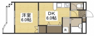 倉敷市美和のマンションの間取り