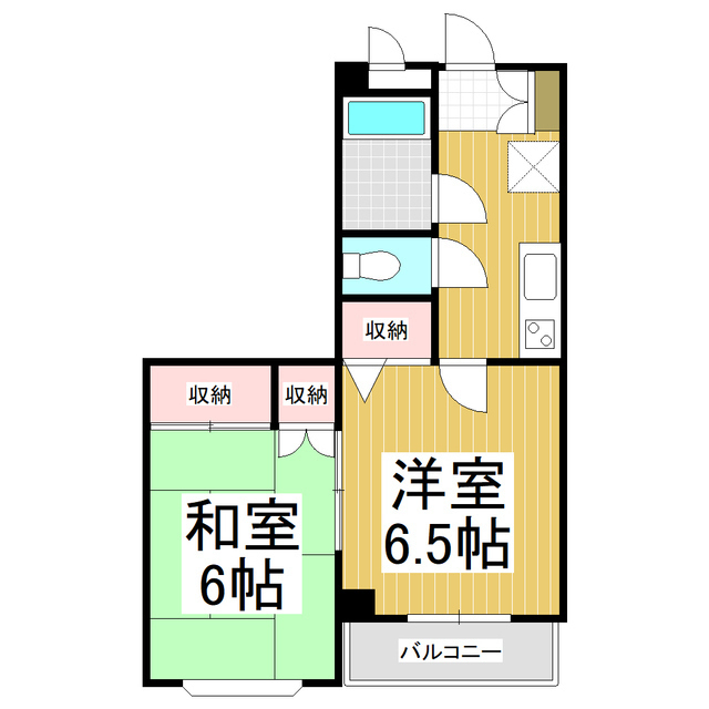 レジデンス９２３下諏訪の間取り