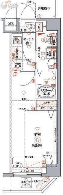 江東区東雲のマンションの間取り