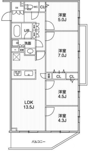 LIME RESIDENCE HIKIFUNEの間取り