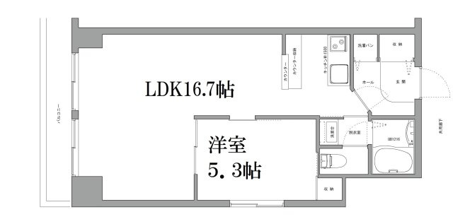 グレイスハイツ新神戸の間取り