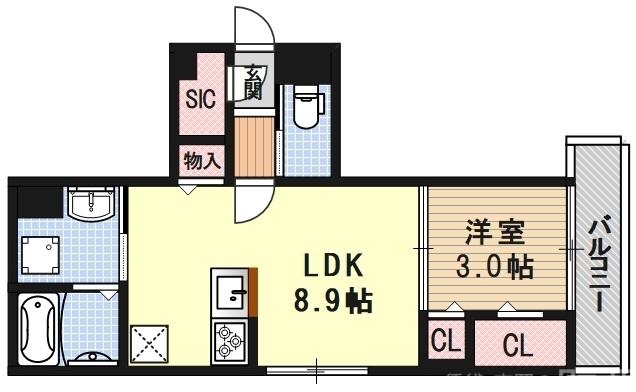 【セジュール龍宮の間取り】