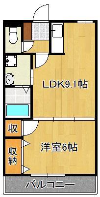 フォンテーヌ二島の間取り