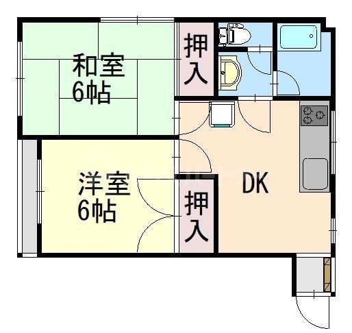 市川市中山のマンションの間取り