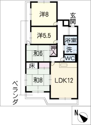 第３ニッチェル大橋の間取り