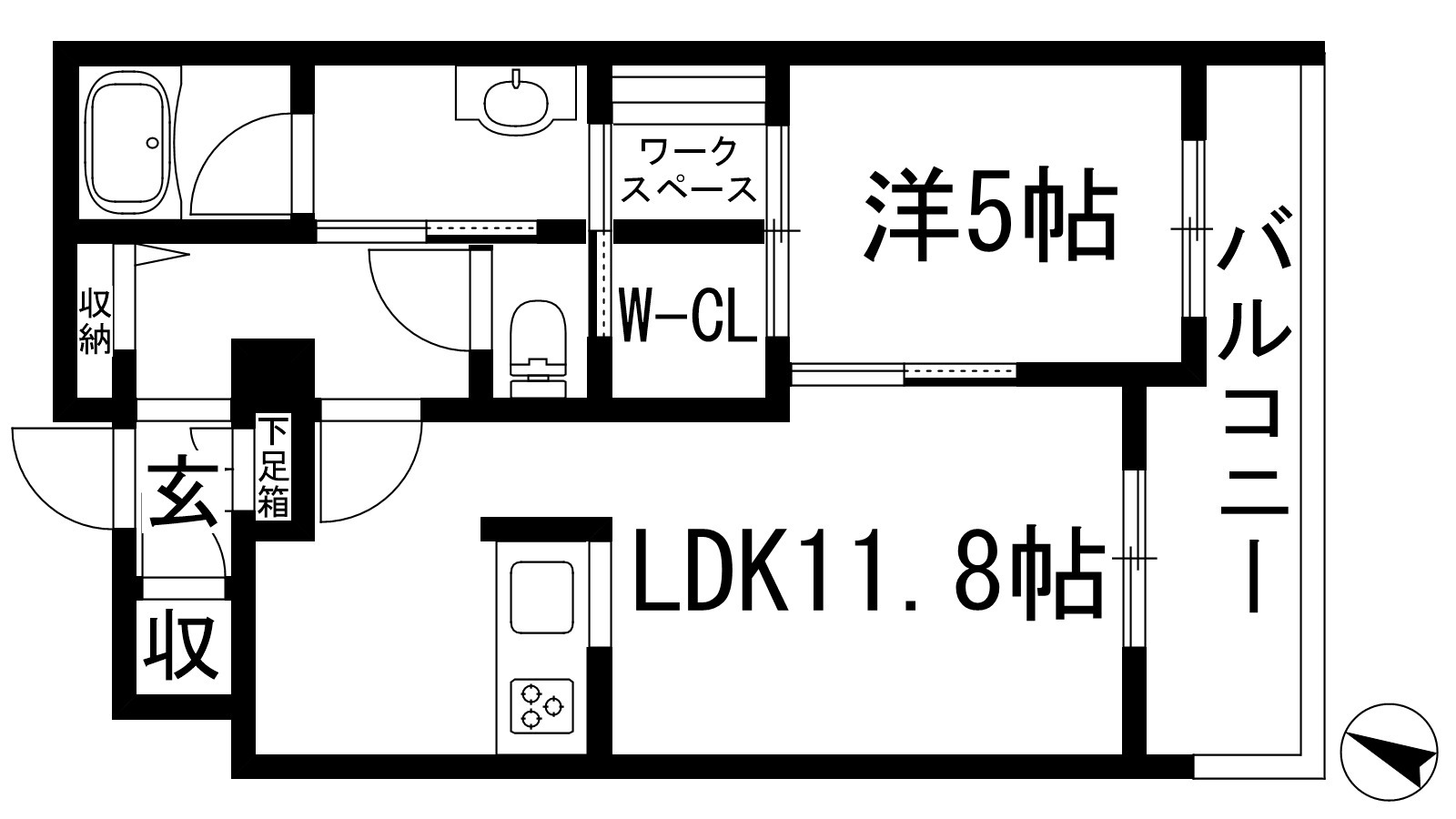 サンビレッジ大和の間取り