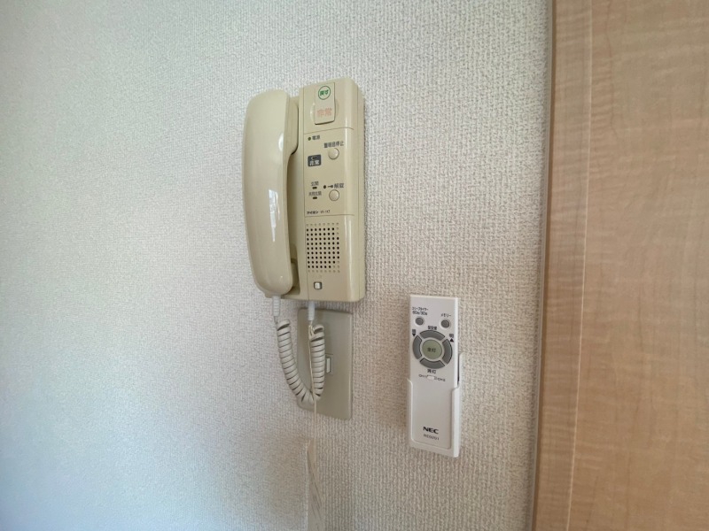 セキュリティ　インターホンで来客確認ができます。安心ですね。