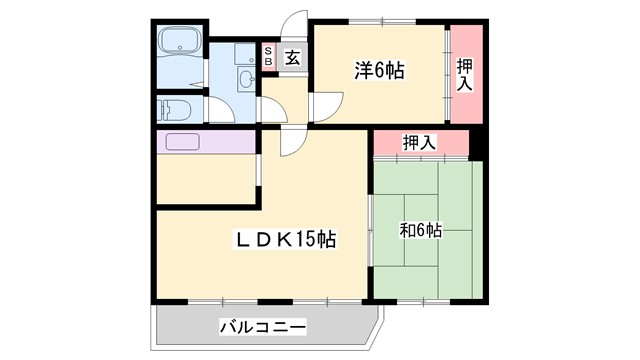 CALMO姫路南の間取り写真