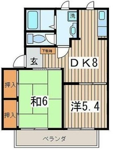 エクシアサングリーンの間取り写真