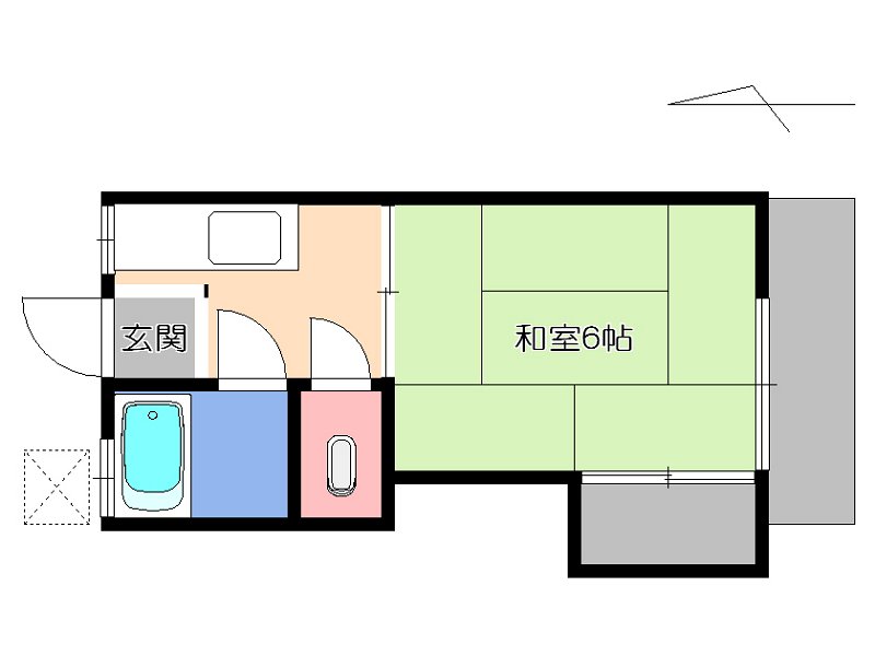 コーポ岡田の間取り