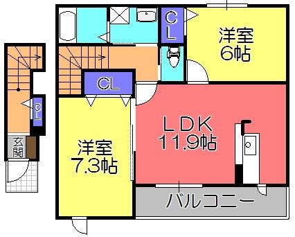 エトワールBの間取り