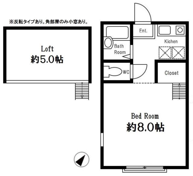 神奈川県相模原市中央区共和２（アパート）の賃貸物件の間取り