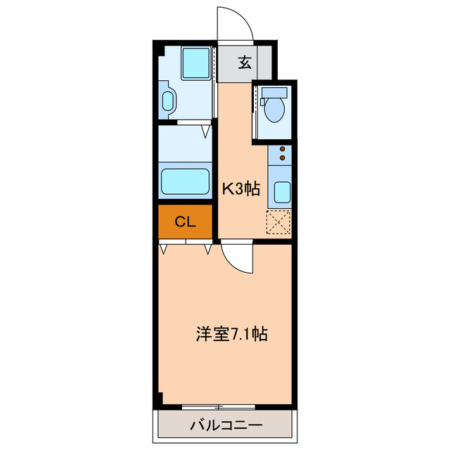 湖西市新居町浜名のマンションの間取り