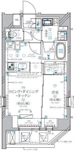 ディアレイシャス赤羽の間取り