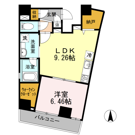 コリドール山手の間取り