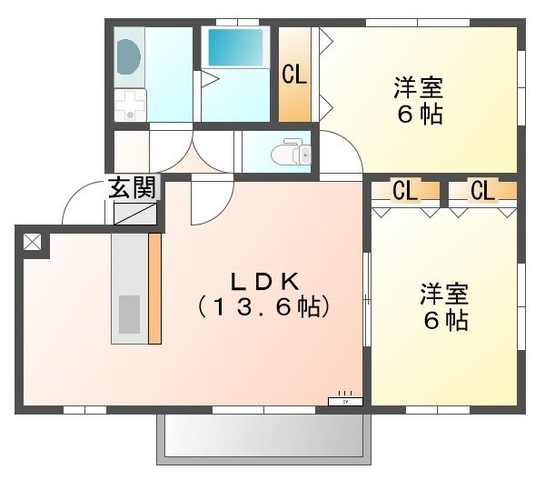 シャトー那由他の間取り