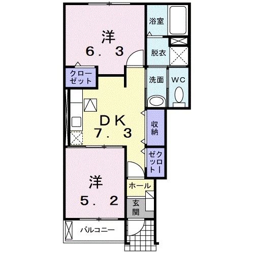 プラシード・ユダIIの間取り