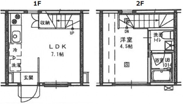 広島市中区吉島東のアパートの間取り