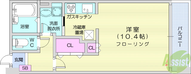 LaDouceur榴ヶ岡の間取り