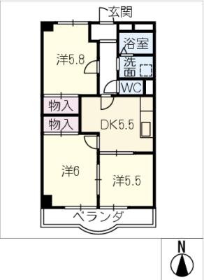 Ｏａｓｉｓ　Ｍａｋｉｎｏの間取り