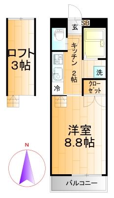 コーポＪＯＹの間取り