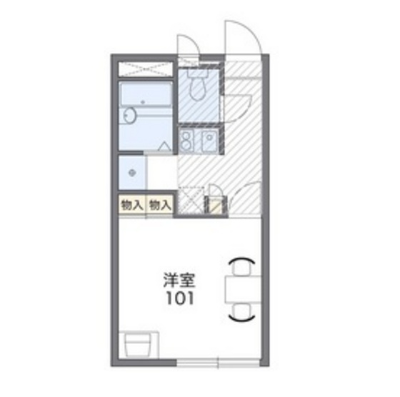 岡山市東区瀬戸町下のアパートの間取り