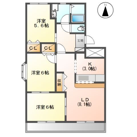 ファミールの間取り