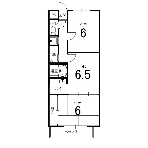 アフリー太田IIの間取り