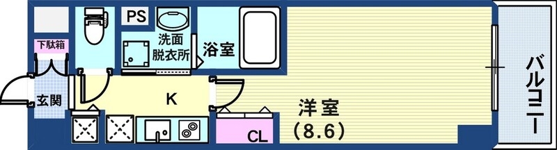 カスタリア三宮の間取り