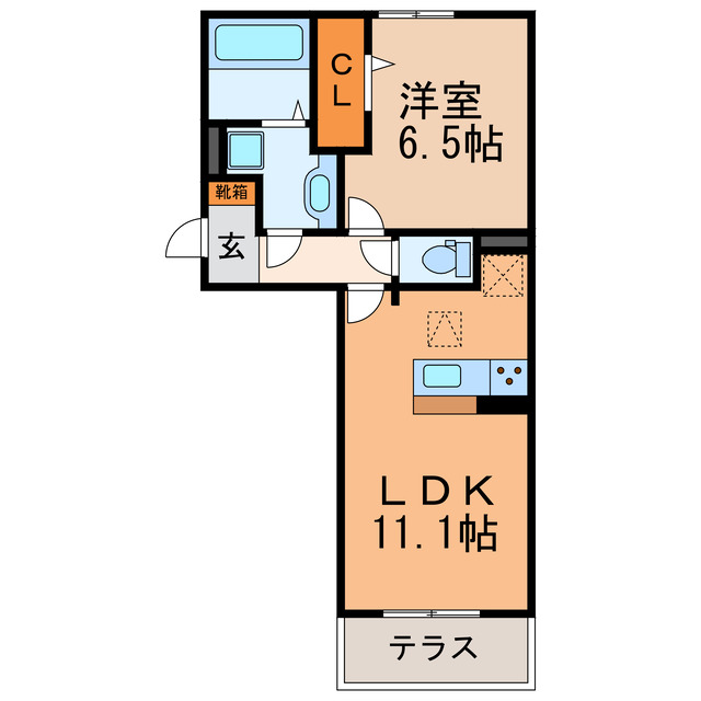 シャルムPeonyの間取り