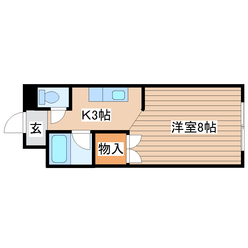 【クリエイトビル大和町の間取り】