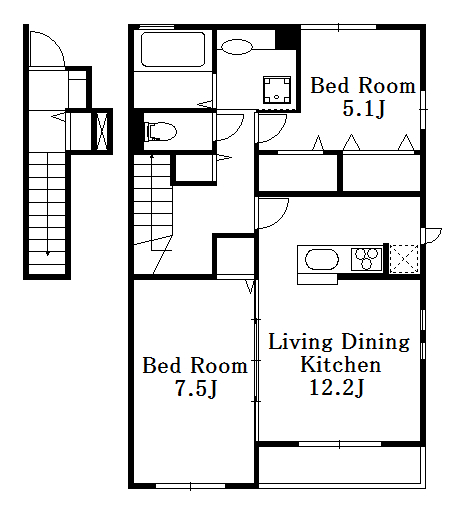 D-room三鷹fの間取り