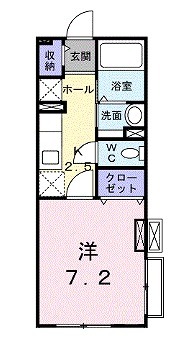 東海市高横須賀町のアパートの間取り