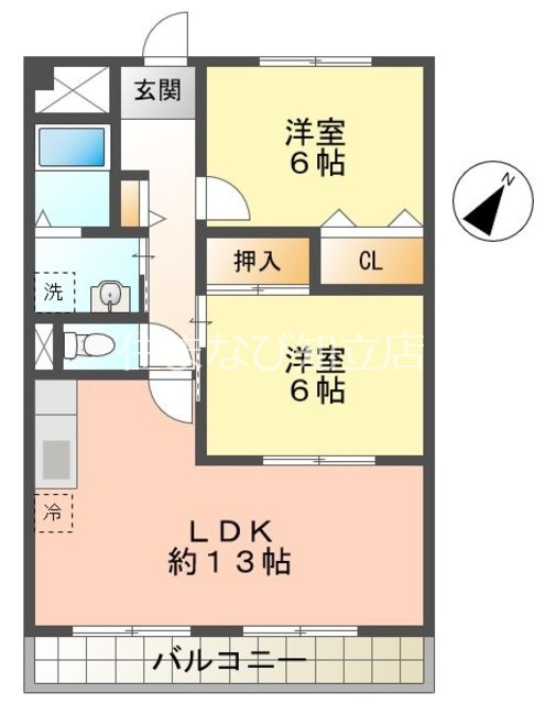 豊田市井上町のマンションの間取り