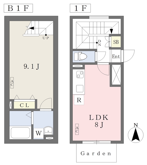 ＬＥＧＡＬＡＮＤ四谷IIの間取り