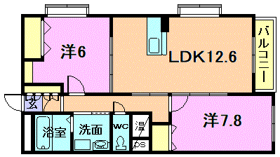 グランリーオ大川前の間取り