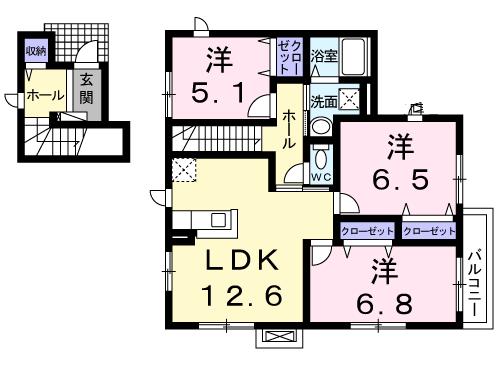 マーベル青葉の間取り