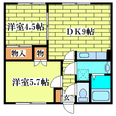 ベルアベニューの間取り