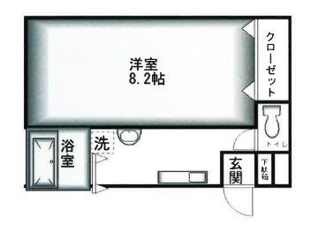 飯能市大字川寺のアパートの間取り