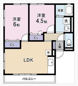 【御殿場市萩原のアパートの間取り】