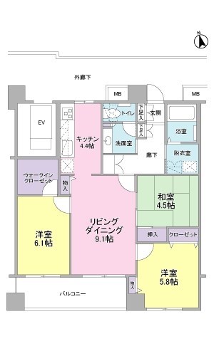 沼津大手町ハイツの間取り